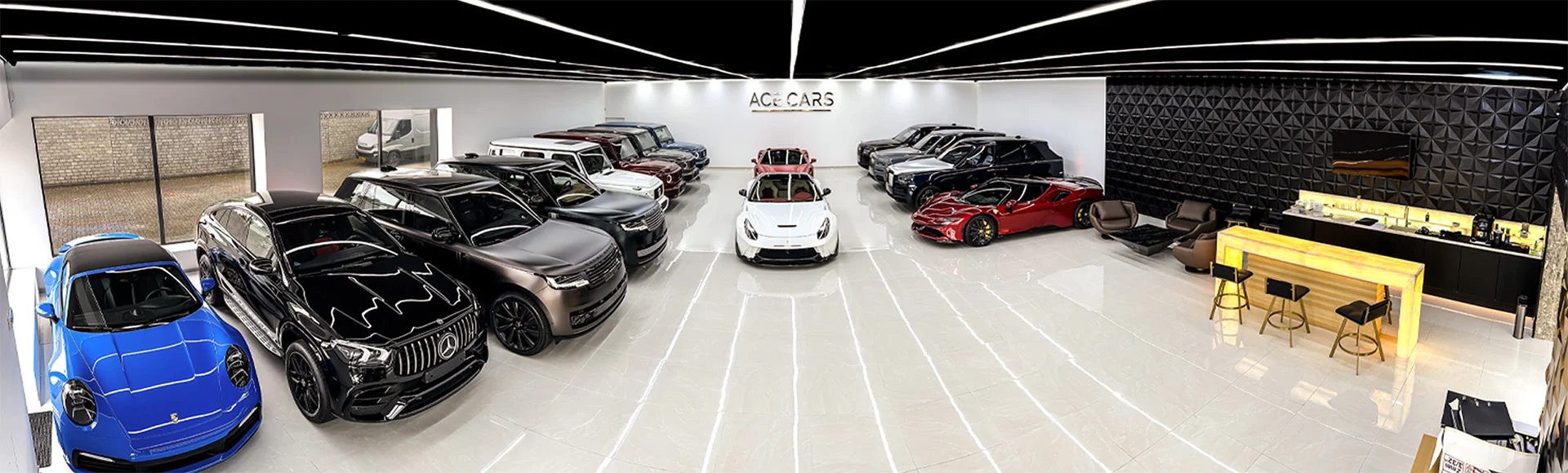 ACE Cars showroom — contact us